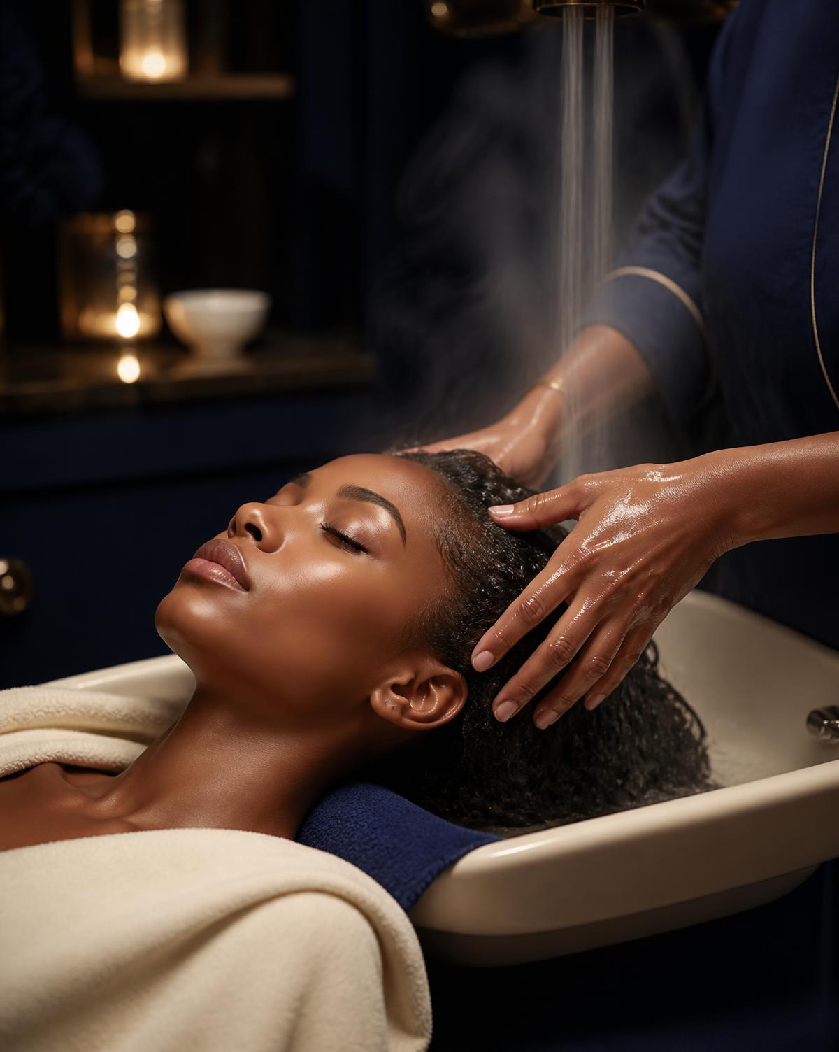 Relaxing scalp treatment ritual at Jupiter Beauty Studio